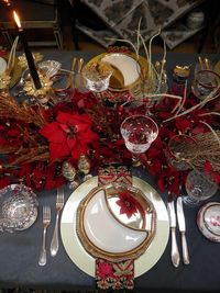 Table Setting RED CHRISTMAS